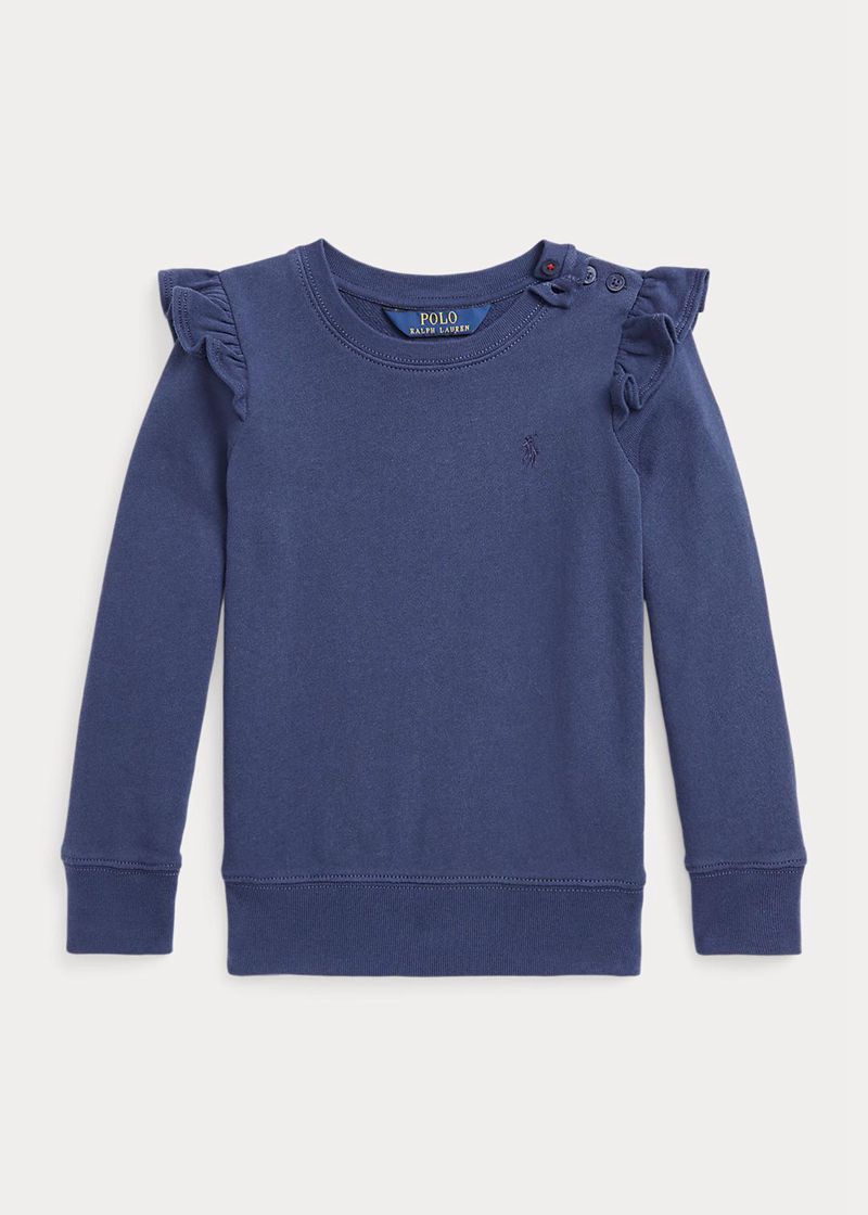 Sudadera Ralph Lauren Niña 1.5-6.5 Años Ruffled Spa Terry Chile Azul Marino VPXAQ-9278